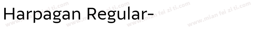 Harpagan Regular字体转换
